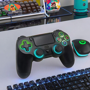 Controlador inalámbrico personalizado para PS4 con iluminación RGB, sensor de movimiento, motor de vibración y disparadores Hall para juegos - Product Image 2