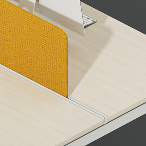 Cubículo abierto moderno para 6 personas, estación de trabajo de ordenador modular, mesas de personal de MDF extensibles, muebles de oficina comercial - Product Image 5