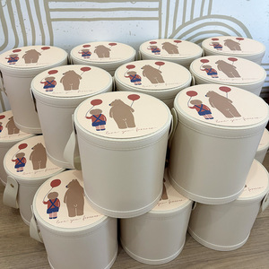 กล่องดอกไม้ทรงกลมขนาดใหญ่ขนาดกลางและขนาดเล็ก - Product Image 5