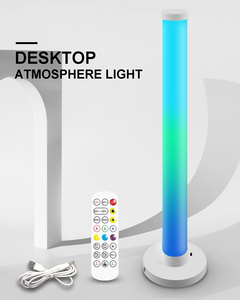 Feican RGB LED masa lambası beyaz ışık engelleme ABS vücut uzaktan kumanda ve müzik için Bluetooth kontrolü - Product Image 5