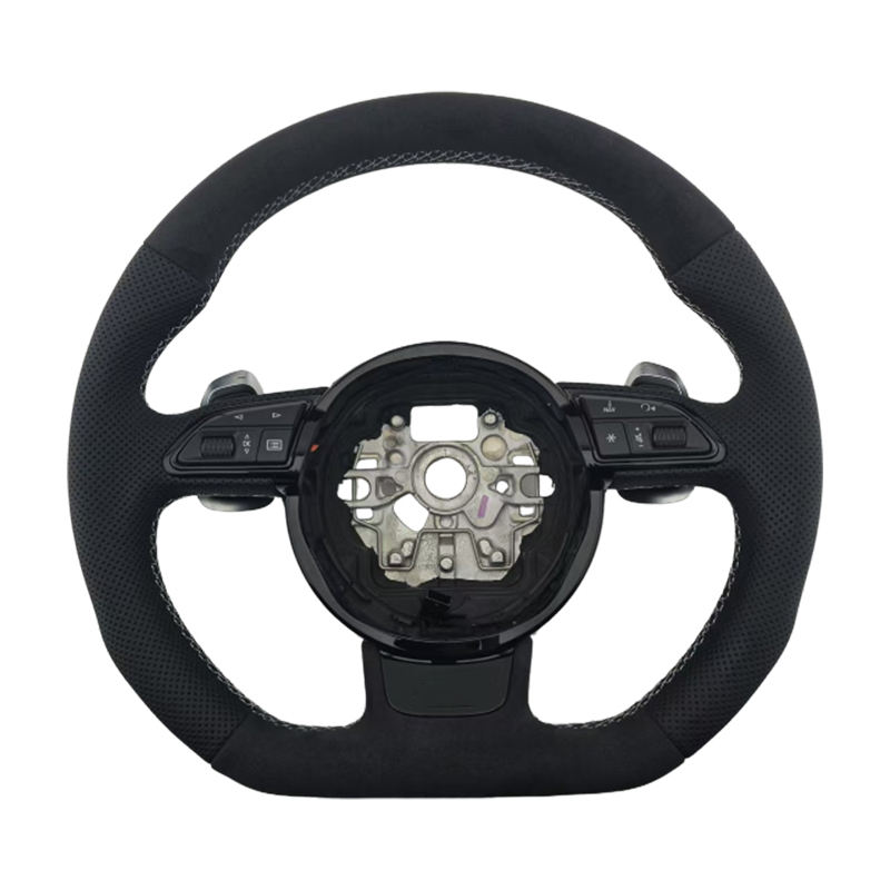 อัลคันทารา+คาร์บอนไฟเบอร์+แป้นเปลี่ยนเกียร์+ตะเข็บสีขาว