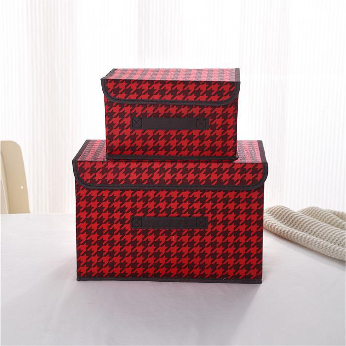 Red houndstooth