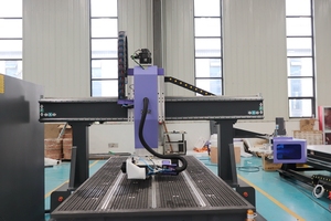 Cambiador automático de herramientas Enrutador CNC Atc de 4 ejes con husillo giratorio para grabado en madera, tallado y corte de la AKM1325C-4A - Product Image 6