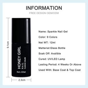 HGベスト15ml UVネイルジェルポリッシュスパークルブロークンダイヤモンドパーティージェル