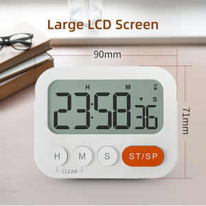 Intervallo di temporizzazione del tono chiave 99h-59min-59s timer magnetico per il conto alla rovescia per esterni semplice timer da cucina - Product Image 3