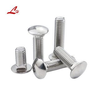 Stainless Steel Plain Metric M6 M8 M10 M12 M16 Standard 304 316 Din603 Mushroom Head <strong>Bolt</strong> Round Head Square <strong>Neck</strong> <strong>Carriage</strong> <strong>Bolts</strong>
