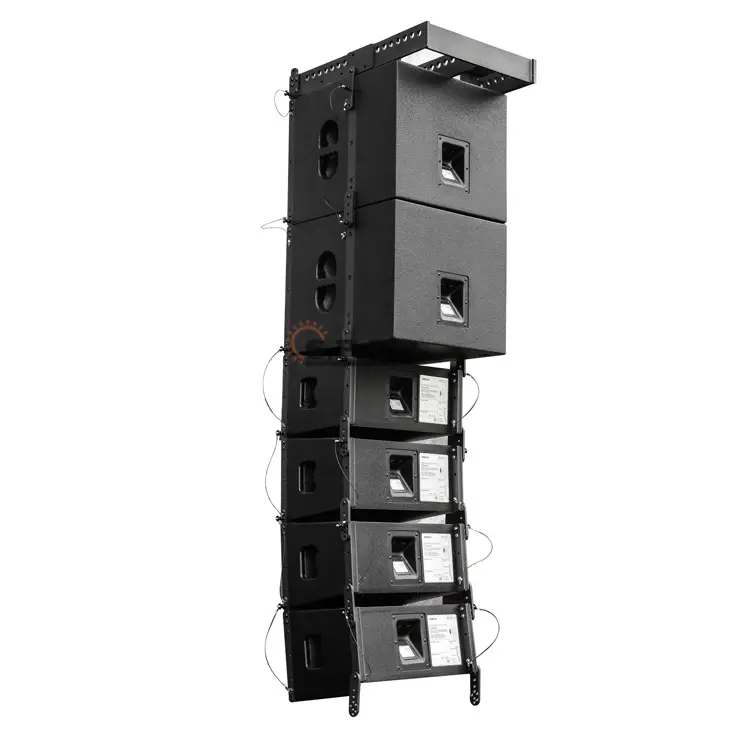 Set Konser Speaker Line Array 10 Inci Line Array Top dengan 15 Inci Subwoofer Audio Profesional Sound Video Sistem