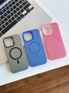 Renk cilt Lens kamera koruma kapağı manyetik şarj telefon kabuk için iPhone 16 Pro Max 15 14 13 12 IMD lazer telefon kılıfı - Product Image 3