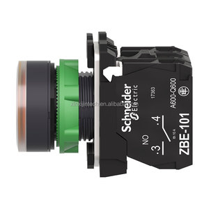 Schneider Automatische Steuert asten Schlüsselsc halter knopf XB5AW35M5-240 V -1NO 1NC Gelber Kippschalter Druck rück stell schlüssel mit Licht - Product Image 5