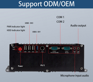 小型小型小型小型小型I3 I5 I7ベアボーンPc Fanless 9 Lan 12ピンラップトップGPIO 4 POE産業用組み込みコントローラ - Product Image 5