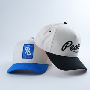 100% bông 5 Bảng điều khiển hai màu Mũ bóng chày thấp moq tùy chỉnh logo của riêng bạn cao cấp trống có cấu trúc CHA cap - Product Image 2