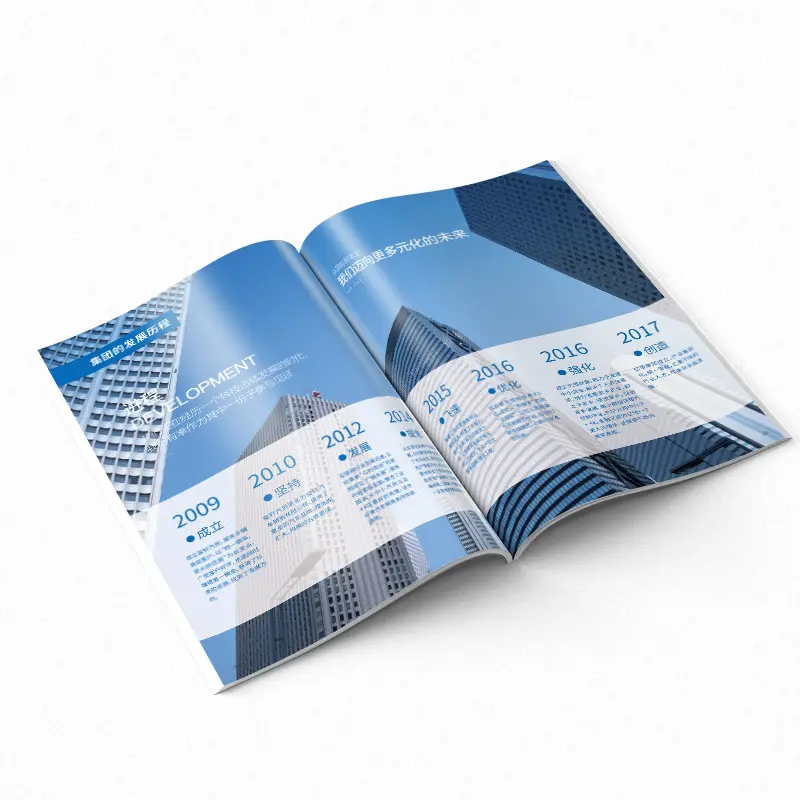 Corporate Company Book Printing Advertisement Design Custom Printing Catalog Brochure Maker