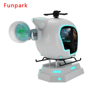 Fungpark เครื่องเกมอาเขตเสมือนจริง2ผู้เล่นจำลองเครื่องบินที่ใช้เหรียญจำลองสำหรับเด็ก220V โลหะ VR - Product Image 6
