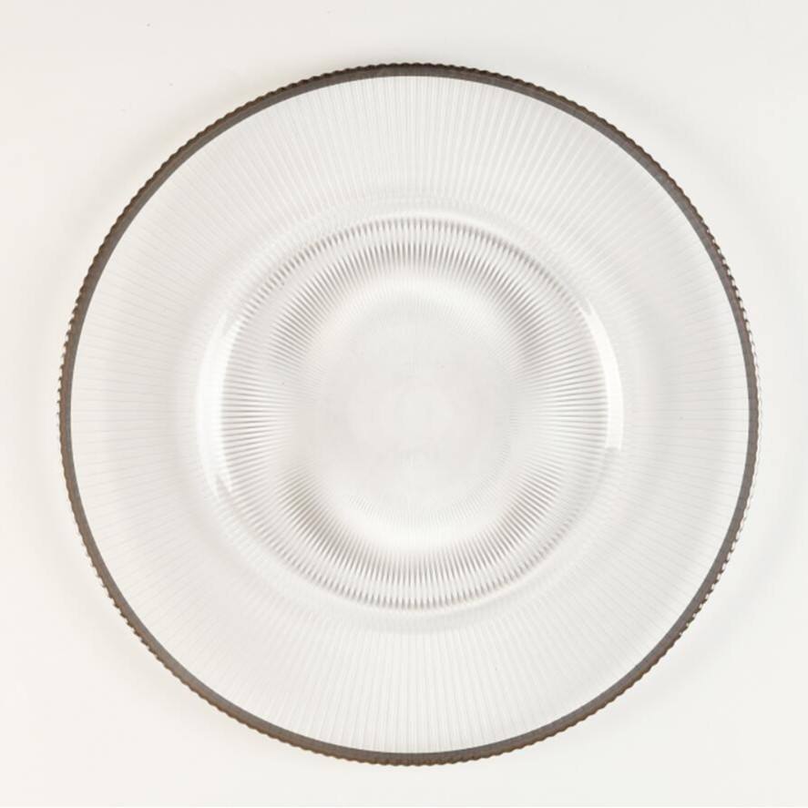 Bordure argentée transparente