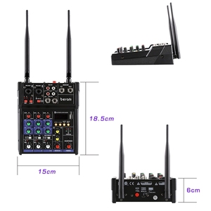 Kablosuz mikrofon etkisi cihazı ile profesyonel G4-M1 4-way mikser küçük K şarkı kayıt BT ses işlemci mikser sistemi - Product Image 2