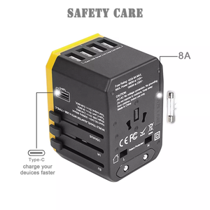 All in One Universal <strong>Multi</strong> <strong>Plug</strong> <strong>Adapter</strong> <strong>with</strong> AU US UK <strong>EU</strong> <strong>Plug</strong> <strong>With</strong> USB Port and Type-C <strong>Plug</strong> AC Power Charger <strong>Adapter</strong> - Product Image 2