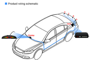 Detector de asistencia de respaldo inverso para aparcamiento de coche, Monitor de zumbador ultrasónico automático, sistema de Sensor de aparcamiento - Product Image 6