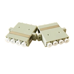 Adaptador de fibra óptica LC Upc Quad Om1om2 con brida para comunicación FTTH Compatible con redes POE 4G 3G GSM TCP GPRS