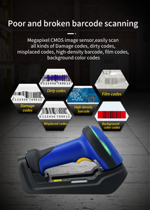Escáner de código de barras inalámbrico Android Mac para la industria de supermercados Lector de código de barras de mano Pistola de escaneo de código de barras - Product Image 5