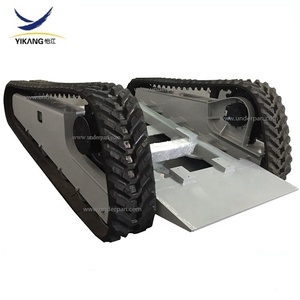 Çok fonksiyonlu yangın Mini lastik platformu için dövüşen robot parça yürüyen aksam inşaat çelik paletli şasi - Product Image 5