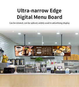 Rete/standalone Android quad-core montaggio a parete cafe lcd ristorante schermo di visualizzazione della scheda del menu digitale - Product Image 4