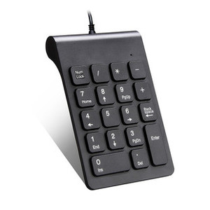 Venta al por mayor de fábrica Mini teclado numérico con cable Teclado USB 18 teclas Teclado estándar para computadora portátil Aplicación de números Idioma inglés - Product Image 2