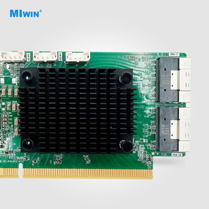 Miwin Pcie 4.0 X16 Để 2 * SFF-8654 X8 Chuyển Đổi Nội Bộ Retimer Thẻ GPU Mở Rộng Thẻ Cho GPU Ván Chân Tường - Product Image 3