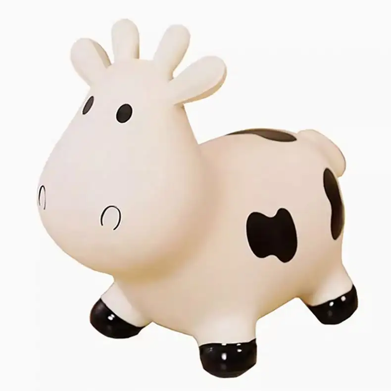 Pelota de juguete inflable, logotipo personalizado, plástico impreso, PVC, juguetes de salto de animales, Color personalizado, piezas unisex