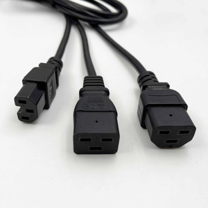 Ab CEE7/7 fiş bölünmüş IEC C15, C19, C21 IEC konektörü yaygın olarak kullanılan güç kablosu - Product Image 4