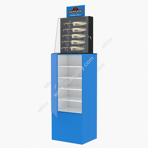 Più scaffali a LED in metallo acrilico con supporto per coltelli con chiusura a chiave POP Display Retail Shop espositore con luce a LED vetrina - Product Image 1