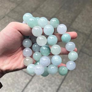 Gteen <strong>Jade</strong> Bracelet Natural Stone Jewelry Bruma Myanmar Genuine with Certificate High-quality Healing <strong>Jade</strong> Charms Good Luck 14mm