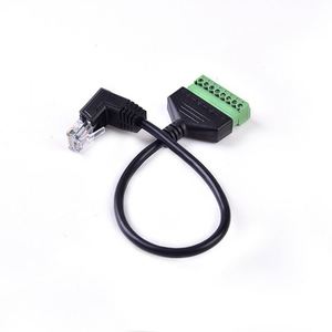 RJ45 Ethernet macho a 8 pines AV Terminal tornillo adaptador 30cm Cable abajo enchufe CCTV Cámara conector accesorio - Product Image 3