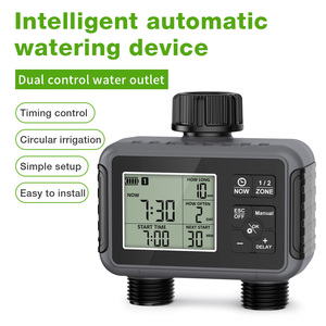 Timer irrigazione giardino con 2 uscite di irrigazione Timer automatico a goccia valvola acqua intelligente giardino automatico Wateri - Product Image 5