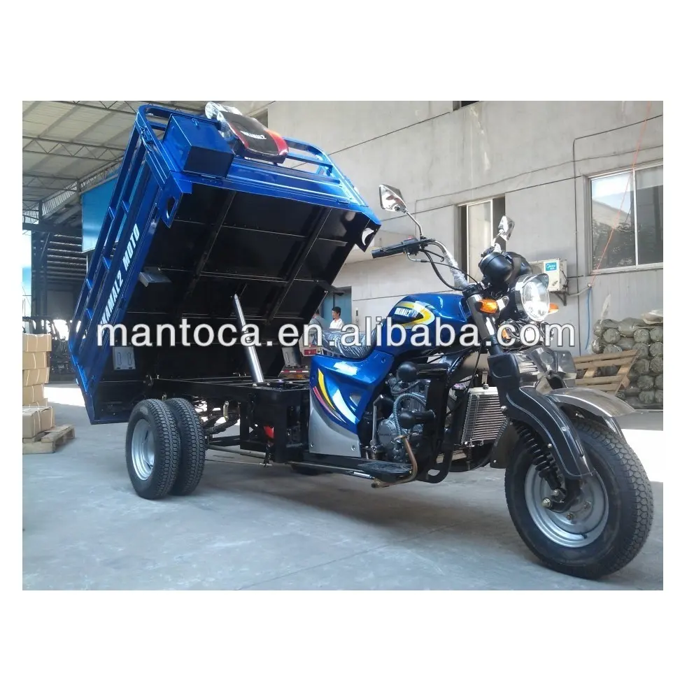 250cc water cooled hydraulic trimotos cargueras with five wheeler
