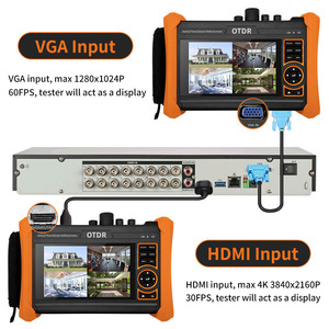IPC 6510 OTDR entrada VGA 4K Cable Digital Tracer medidor de potencia óptica localizador Visual de fallas CCTV Cámara IP accesorios de vigilancia