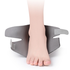 Personalizado Elástico Respirável Compressão Tornozelo Envoltório Ajustável Alívio Da Dor Tornozelo Pé Brace Suporte com Gancho e <span class=keywords><strong>Loop</strong></span> Fastener