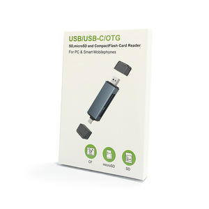 亚马逊热原始设备制造商铝CF SD TF 3合1 OTG内存USB 2.0 sd卡读卡器适用于安卓手机笔记本电脑的通用串行总线C型适配器 - Product Image 6