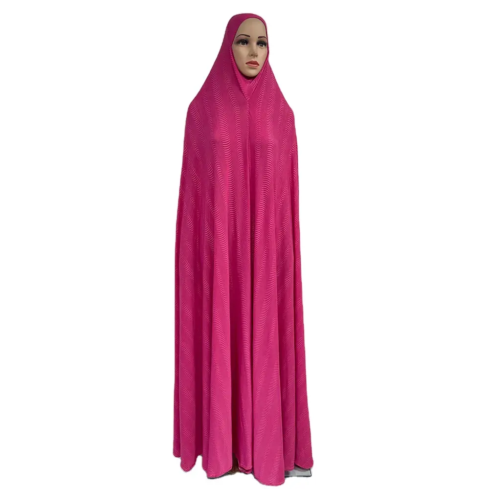 MC-1642 Dubaï haute qualité Islam prière vêtements ramadan femmes musulmanes robes grand calicot hijab avec le prix le plus bas