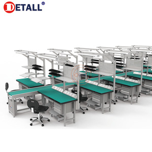 Factory Assembling Line Conveyor <strong>System</strong> for Laptop with Technician Table - Product Image 3