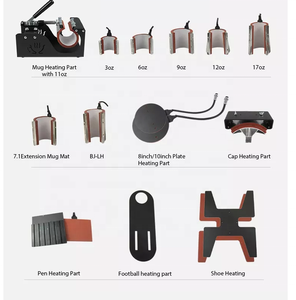 15 trong 1 Combo nhiệt/Máy ép nóng T-Shirt Mug cap tấm bút máy truyền nhiệt đa chức năng máy in thăng hoa - Product Image 4