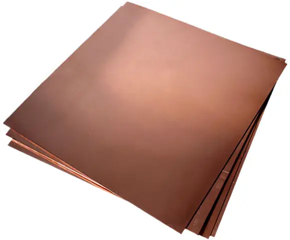 Cátodos C10100 Hoja de placa de cobre Alta pureza 99.99% Cobre electrolítico 1mm Cepillo de latón 40 Placa de puesta a tierra de cobre duro Precio