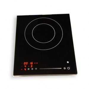 H-one品牌最畅销便携式桌面简易烹饪220V黑色玻璃板电磁炉，用于酒店厨房电器