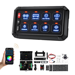 Customizable 12V <strong>24V</strong> Car Touch 8 <strong>12</strong> Gang Switch Panel with Circuit Control Box for Offroad <strong>Light</strong> - Product Image 1