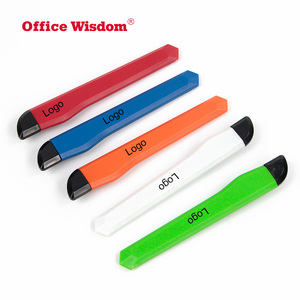 Düşük moq özel logo 9mm maket bıçağı geri çekilebilir bıçak kutusu kesici promosyon hediye için sanat bıçakları snap kapalı kilit bıçak - Product Image 2