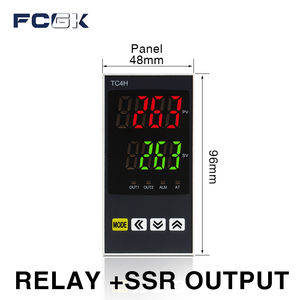 FCGK 48x96 controlador de temperatura PID inteligente calentador pantalla LCD OEM y ODM compatible con control de temperatura de horno eléctrico