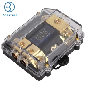 אניל fuse תיבת fuse adl בלוק של 100a fuses 1 ב 2 החוצה w/הוביל תצוגת מתח דיגיטלית עבור היאכטה אודיו עם תצוגה דיגיטלית