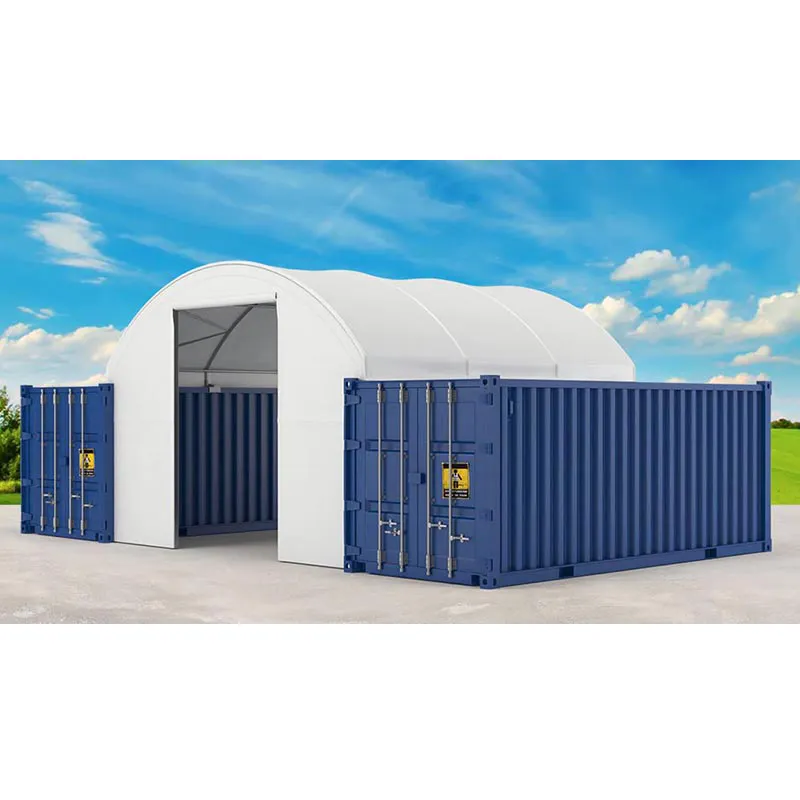 Toptan ucuz 40ft konteyner gölgelik ccontainer kargo konteyneri çatı barınak pvc geri çekilebilir barınak konteyner yükleme için