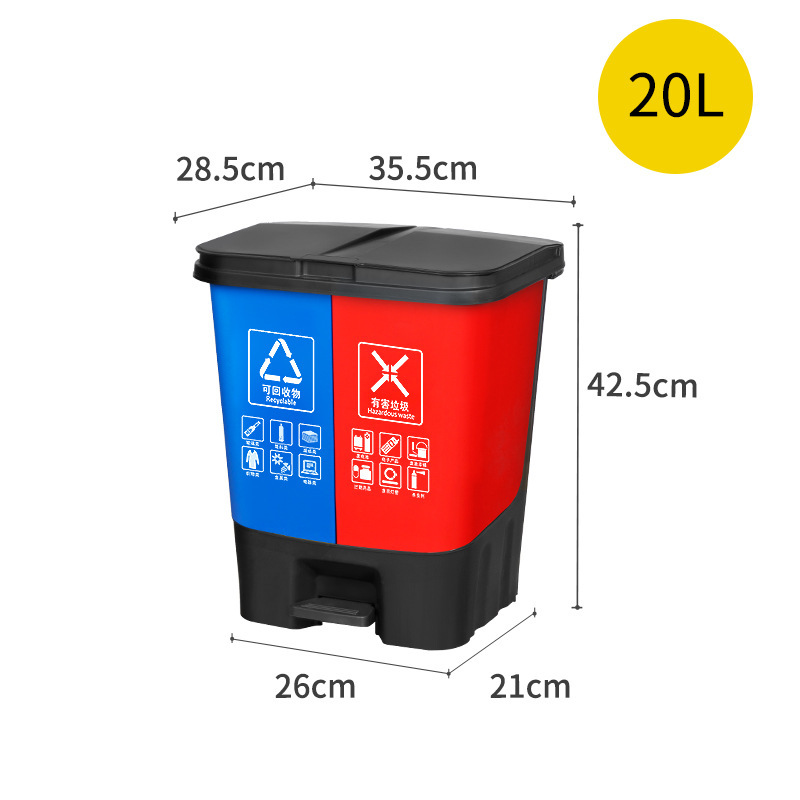 20C Azul/Rojo (Reciclable pero Peligroso)