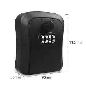 Cassetta di sicurezza con serratura a chiave serratura a combinazione con codice per chiavi Multiple carte di accesso per chiavi dell'auto resistente alle intemperie robusta - Product Image 4