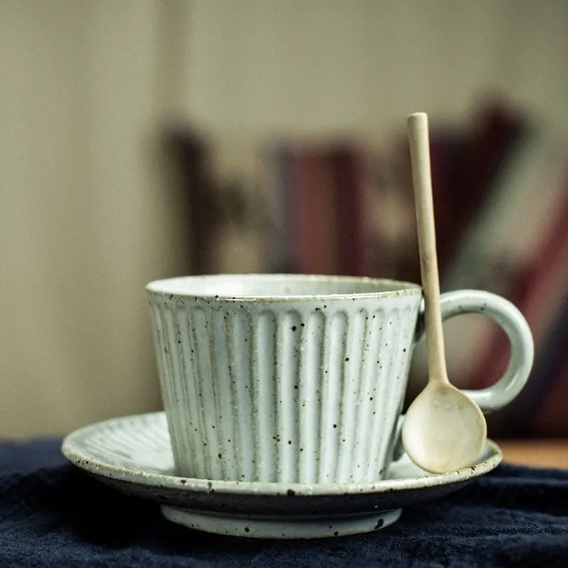 Скандинавский винтажный дизайн, чашка для чая из грубой керамики, старинная римская молочная чашка для завтрака